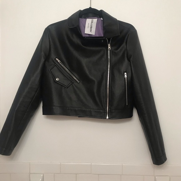 SOLD ASOS leather jacket - Picture 4 of 5